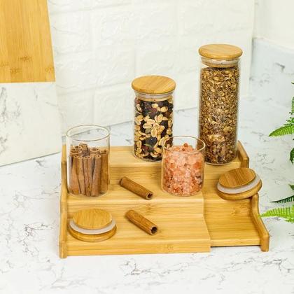 Imagem de Organizador De Potes Temperos Retrátil 3 Níveis