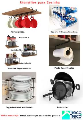 Imagem de Organizador de Taça Suporte Suspenso Porta 12 Taças Organizar Bar Cozinha Preto