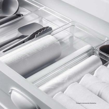 Imagem de Organizador de Talheres Clear Natural com 5 Divisória OGC1200NT - Ou