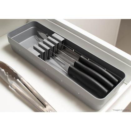 Imagem de Organizador De talheres Suporte Porta Facas Para Gaveta Ou