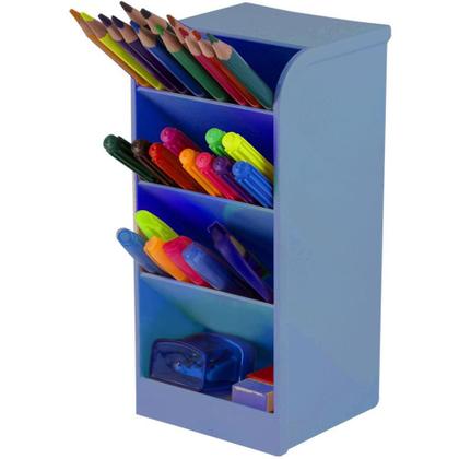 Imagem de Organizador Diagonal para Mesa Azul