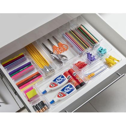 Imagem de Organizador diamond 15x7,5x5,2cm cristal 934