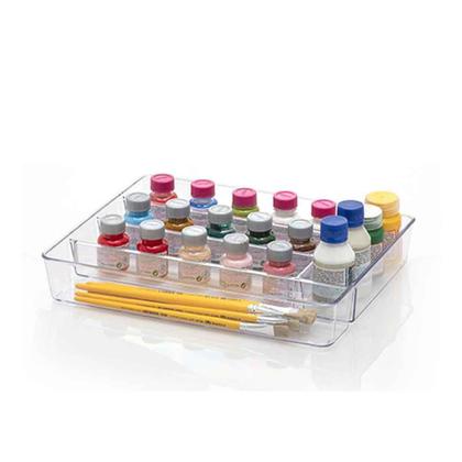 Imagem de Organizador Diamond Com Divisórias 36X28X5 Cm Cristal - Paramount