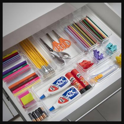 Imagem de Organizador Diamond Modular P/ Gavetas de Acrílico - Porta Talheres/Maquiagens/Joias/Etc