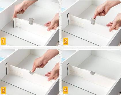 Imagem de Organizador Divisor De Gaveta Multiuso Ajustável Retrátil