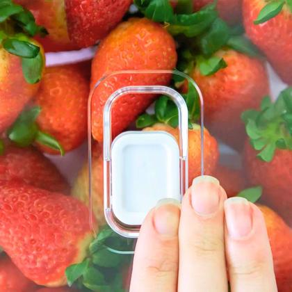 Imagem de Organizador Geladeira Tampa Acrílico Drenagem 2,8 Litros