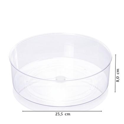Imagem de Organizador giratório 23,5 cm cristal Plasutil ref.15424