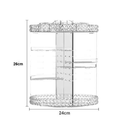 Imagem de Organizador Giratório 3 Andares Acrílico Perfumes Maquiagem