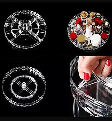 Imagem de Organizador Giratório 360º Maquiagem - Acrílico Porta Maquiagem Acrílico