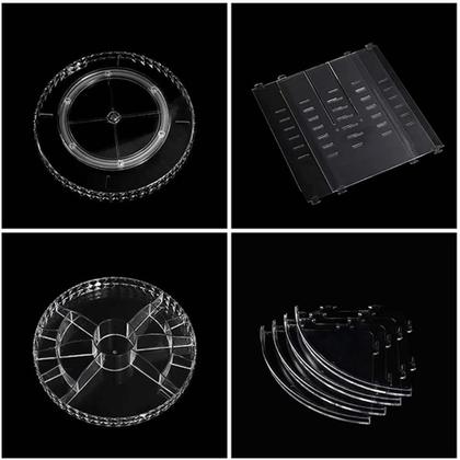 Imagem de Organizador Giratório 360º Maquiagem - Acrílico Porta Maquiagem Acrílico