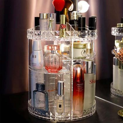 Imagem de Organizador Giratório 360º Maquiagem - Acrílico Porta Maquiagem Acrílico
