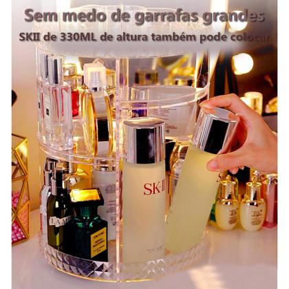 Imagem de Organizador Giratório Rotativo Maquiagem Perfume Creme Batom Acrilico