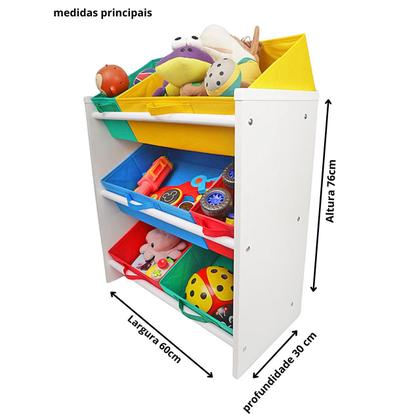 Imagem de Organizador Infantil com Estantes Compactas e Bonitas