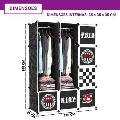 Imagem de Organizador Infantil Modular com Portas com Portas Temáticas - Frete Rapido