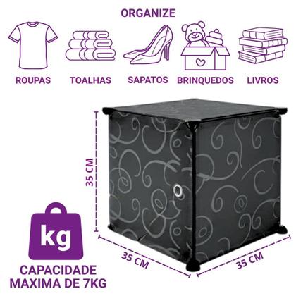 Imagem de Organizador Infantil Modular com Portas com Portas Temáticas - Frete Rapido