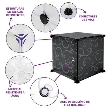 Imagem de Organizador Infantil Modular com Portas com Portas Temáticas - Frete Rapido