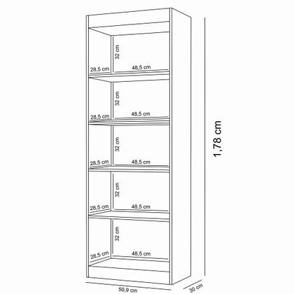 Imagem de Organizador Kit 2 Livreiros Caio Multiuso Escritório Casa Branco