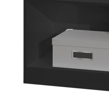 Imagem de Organizador Kit 2 Livreiros Caio Multiuso Escritório Casa Preto