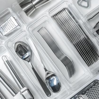 Imagem de Organizador Latas Gaveta Multiuso Dispensa Modular Clear Ou