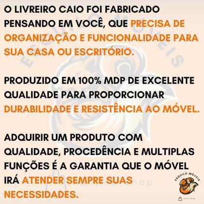 Imagem de Organizador Livreiro Caio Multiuso Escritório Casa Preto