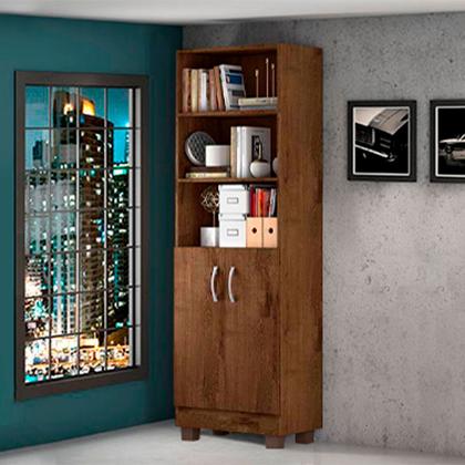 Organizador Livreiro Para Sala Escritório 2 Portas - Alpoim Imagem de Organizador Livreiro Para Sala Escritório 2 Portas