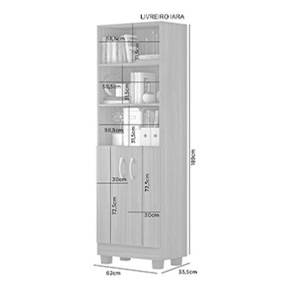 Organizador Livreiro Para Sala Escritório 2 Portas - Alpoim Imagem de Organizador Livreiro Para Sala Escritório 2 Portas