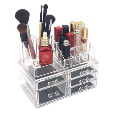 Imagem de Organizador maquiagem acrilico 5 gavetas 16 divisorias