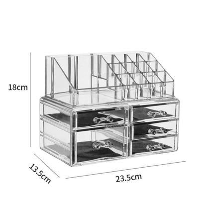 Imagem de Organizador maquiagem acrilico 5 gavetas 16 divisorias