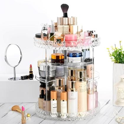 Imagem de Organizador Maquiagem Batom Perfume Giratório 360 Acrílico