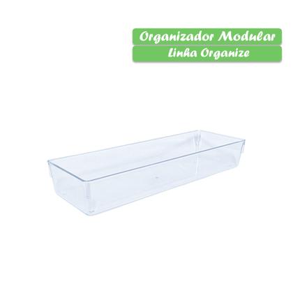 Imagem de Organizador Mesa Multiuso Acrílico Transparente Cosméticos Prateleiras Banheiro