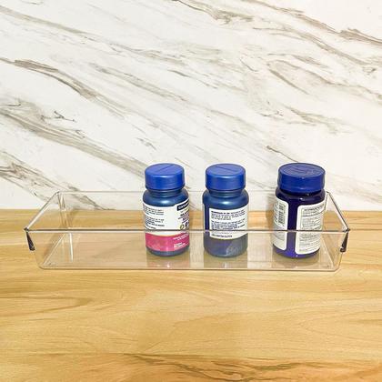 Imagem de Organizador Mesa Prateleiras Multiuso Acrílico Transparente Cosméticos Banheiro