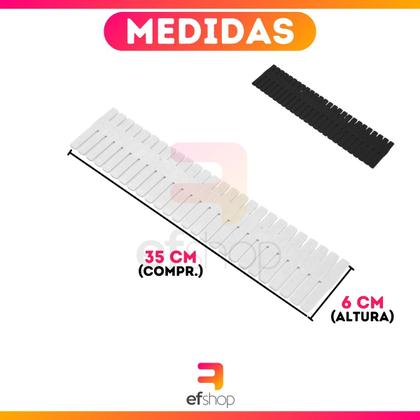 Imagem de organizador multifuncional ajustável de gaveta de plastico com divisoria - pct com 12 pcs placa separadora de maquiagem clapboar