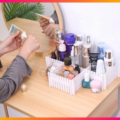 Imagem de organizador multifuncional ajustável de gaveta de plastico com divisoria - pct com 12 pcs placa separadora de maquiagem clapboar