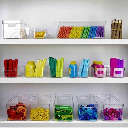 Imagem de Organizador Multiuso 30x15x13cm Caixa Organizadora  Clear Ou