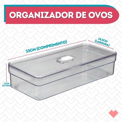 Imagem de Organizador Multiuso Acrilico Ideal Geladeira Resistente - 1 UNIDADE