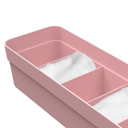 Imagem de Organizador Multiuso Com 6 Divisórias Colméia Caixa Porta Jóias Acessórios Roupa Íntima Panos Para Cozinha Banheiro Quarto