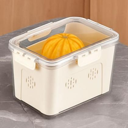 Imagem de Organizador Multiuso Geladeira Caixa Armazenar Frutas Verduras Legumes Carnes Alimentos