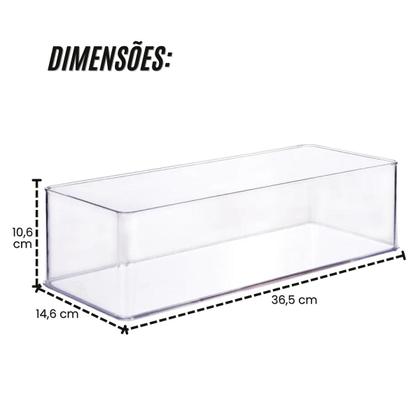 Imagem de Organizador Multiuso Modular Acrílico Gaveta Armário Cozinha Geladeira Escritório Banheiro Mesa Transparente