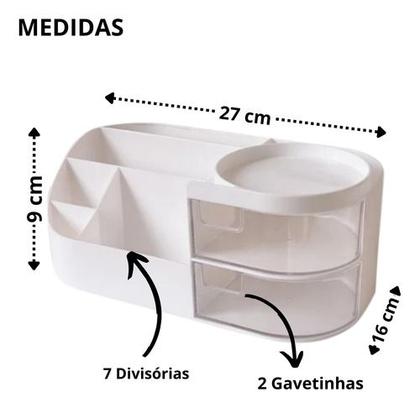 Imagem de Organizador Multiuso Porta Treco Maquiagem Divisória Gaveta