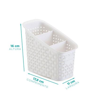 Imagem de Organizador Multiuso Rattan com 3 Divisórias