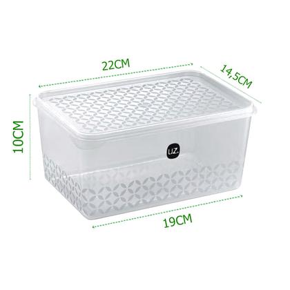 Imagem de Organizador Multiuso Transparente com Tampa 2 Litros