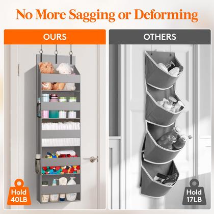 Imagem de Organizador Over the Door Lifewit 5, prateleira com 4 bolsos de malha