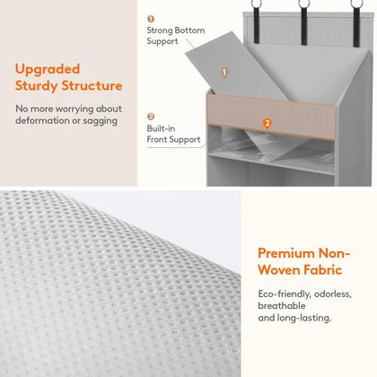 Imagem de Organizador Over the Door Lifewit 5, prateleira com 4 bolsos de malha