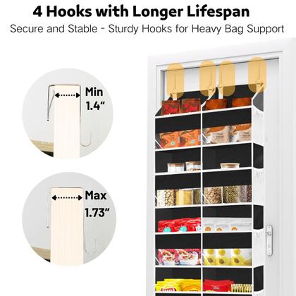 Imagem de Organizador Over the Door Ofiray-Home de 5 níveis com 10 compartimentos