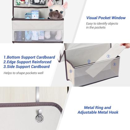 Imagem de Organizador Over The Door Storage NestYdy com 4 bolsos grandes