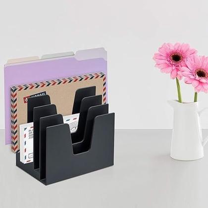 Imagem de Organizador Para Escritório 5 Divisões De Documentos Preto