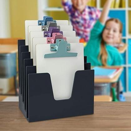 Imagem de Organizador Para Escritório 5 Divisões De Documentos Preto