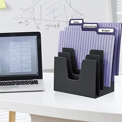 Imagem de Organizador Para Escritório 5 Divisões De Documentos Preto