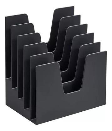 Imagem de Organizador Para Escritório 5 Divisões De Documentos Preto
