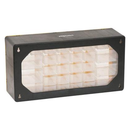 Imagem de Organizador plástico Vonder com 3 Gavetas, Divisórias, 50x16x25 cm, Preto e Amarelo OPV 0300 - 6108300000